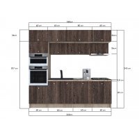 Bucatarie ZONE 260 FRONT PAL K002 / decor 7648